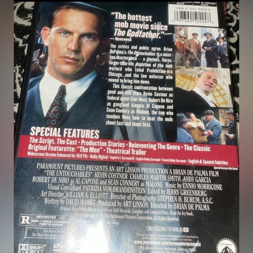 PreOwned Mob Movies TheUntouchables & ScarFace  Casino & Carlito’s Way . - Picture 11 of 16